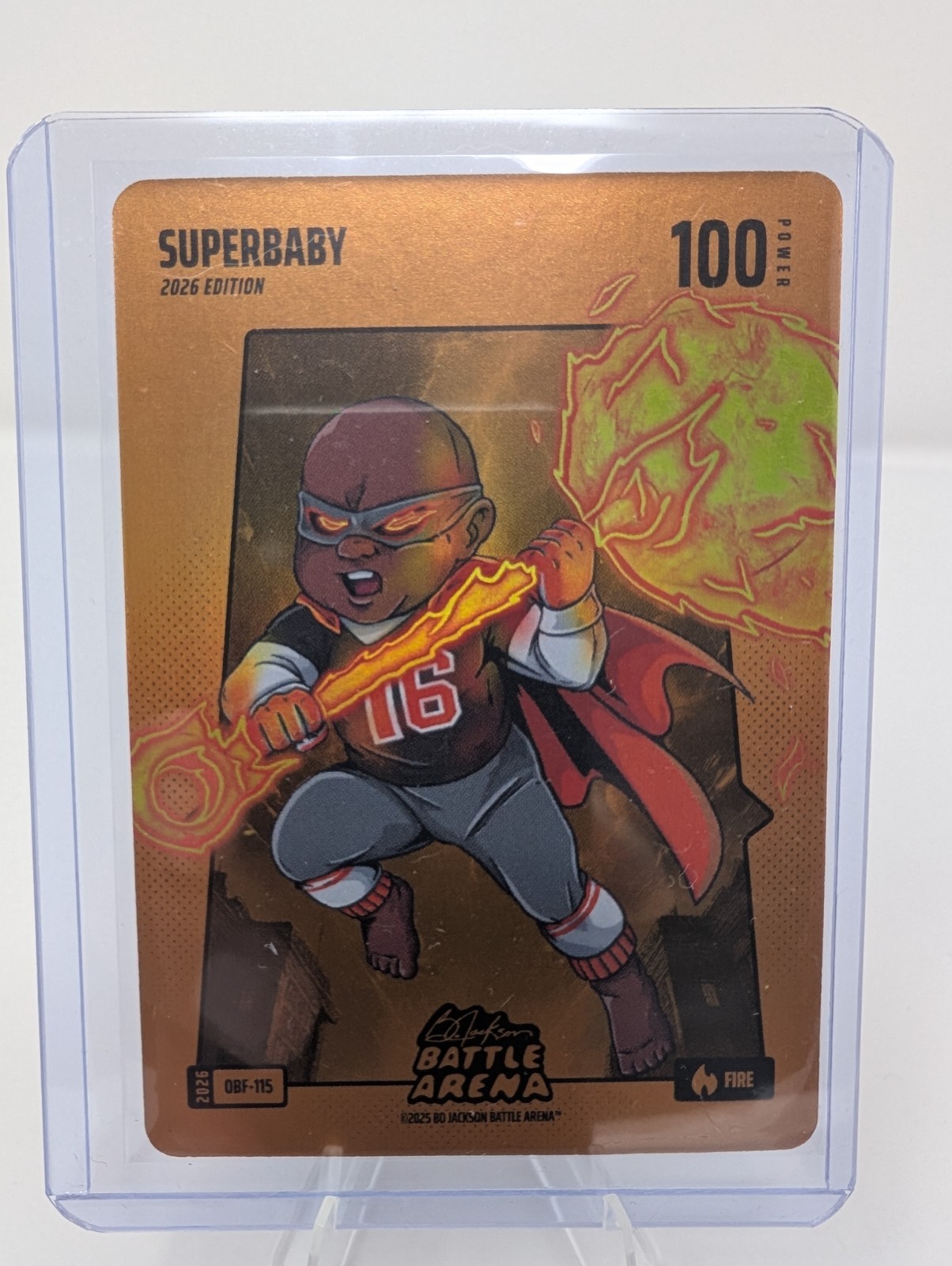 Rafael Devers Superbaby Fire Orange Battlefoil – Bo Jackson Battle Arena