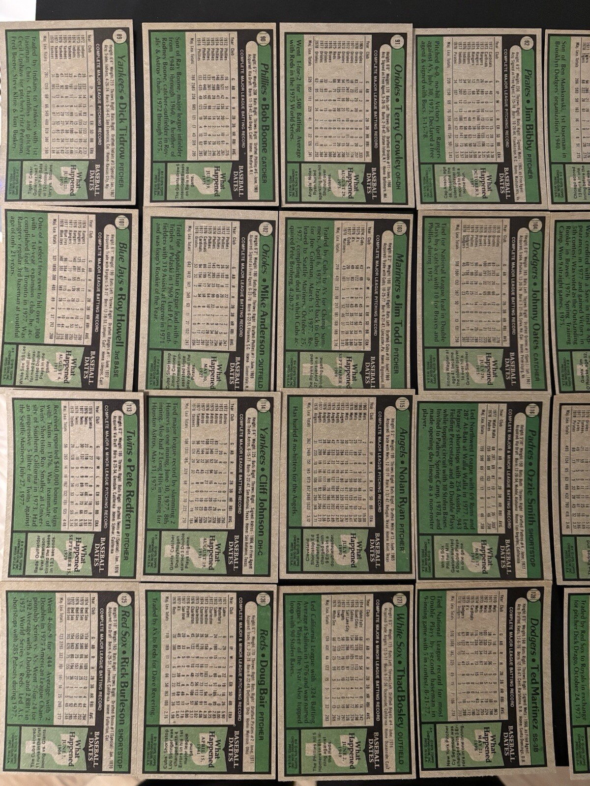 1979 Topps Baseball U-Pick #1-175 EX