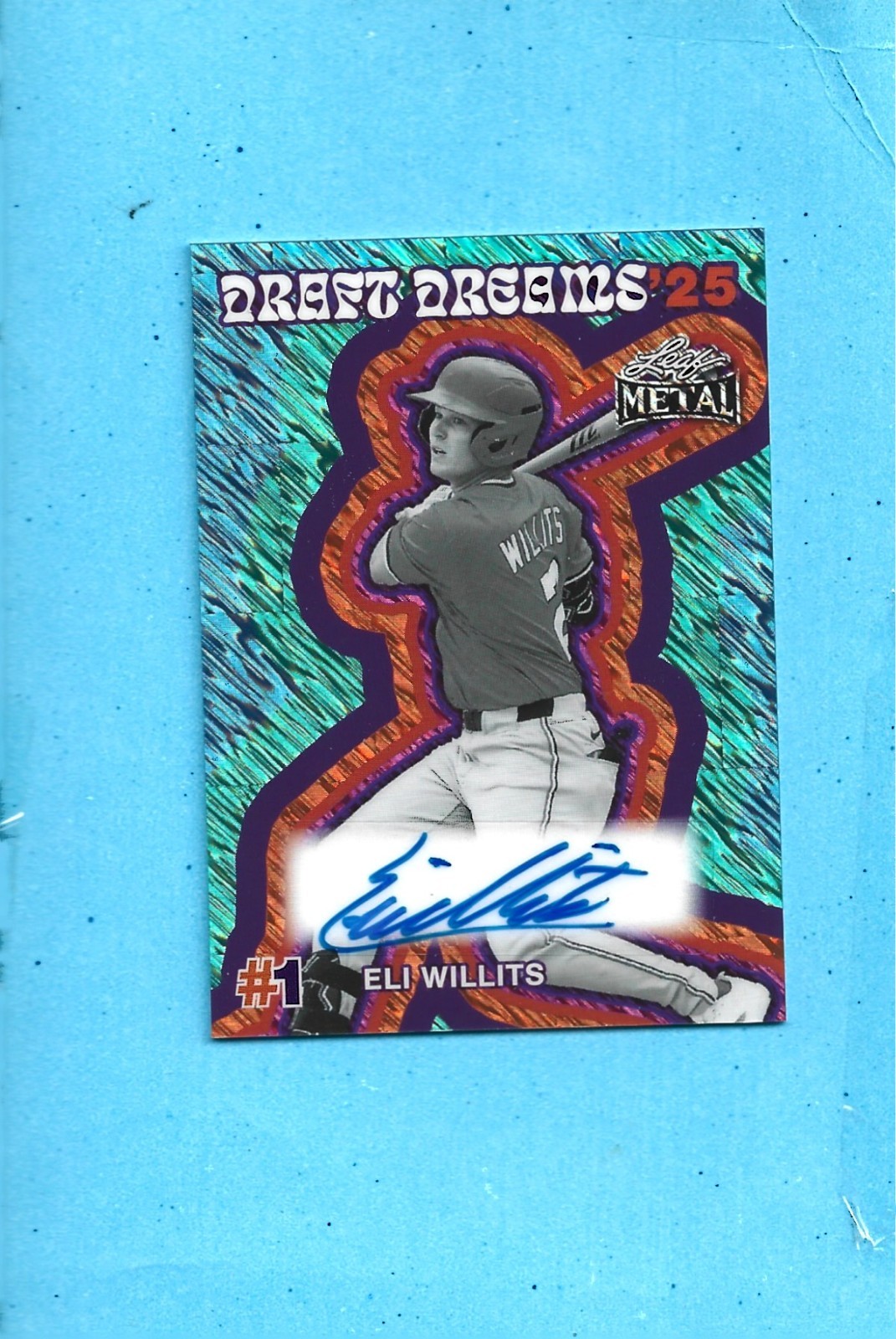 2026 Leaf Metal Eli Willits Draft Dreams 25 Auto 7/8 EW1 Washington Nationals