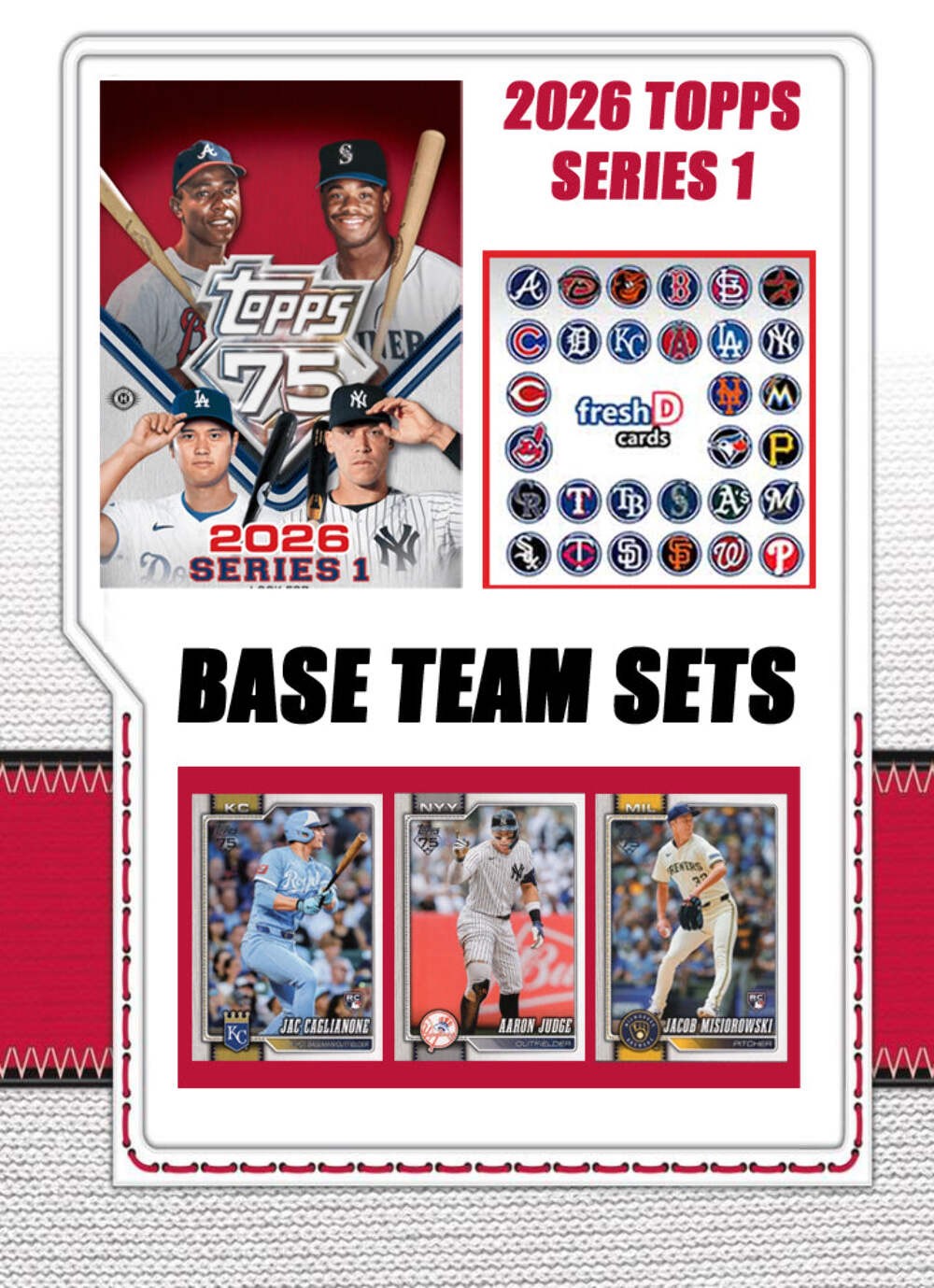 Topps Seattle Mariners Team Sets 2008 2006 2013 2018 + 2026 Series 1 Cal Raleigh