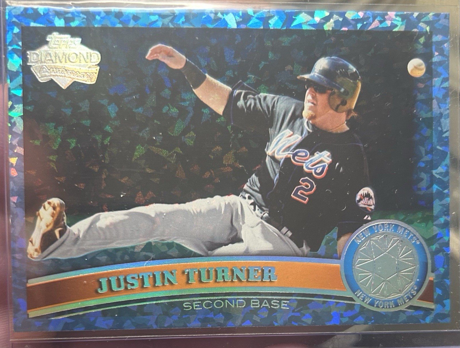 2011 Topps Update US251 JUSTIN TURNER -HOPE Diamond Anniversary #56/60 (RC)