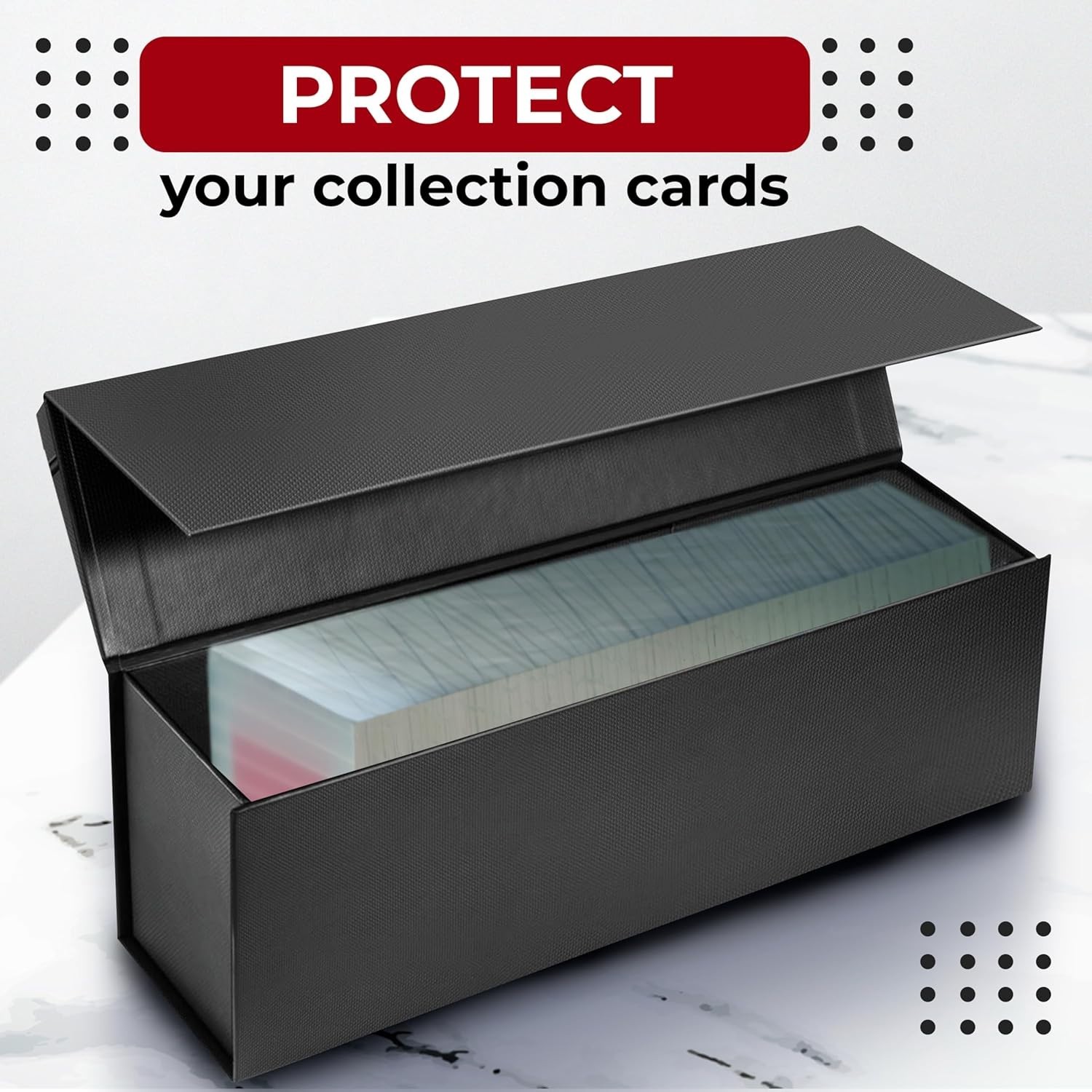 Trading Card Shipping Protector 120 Pack, 3.5″ x 4.5″, Durable Plastic