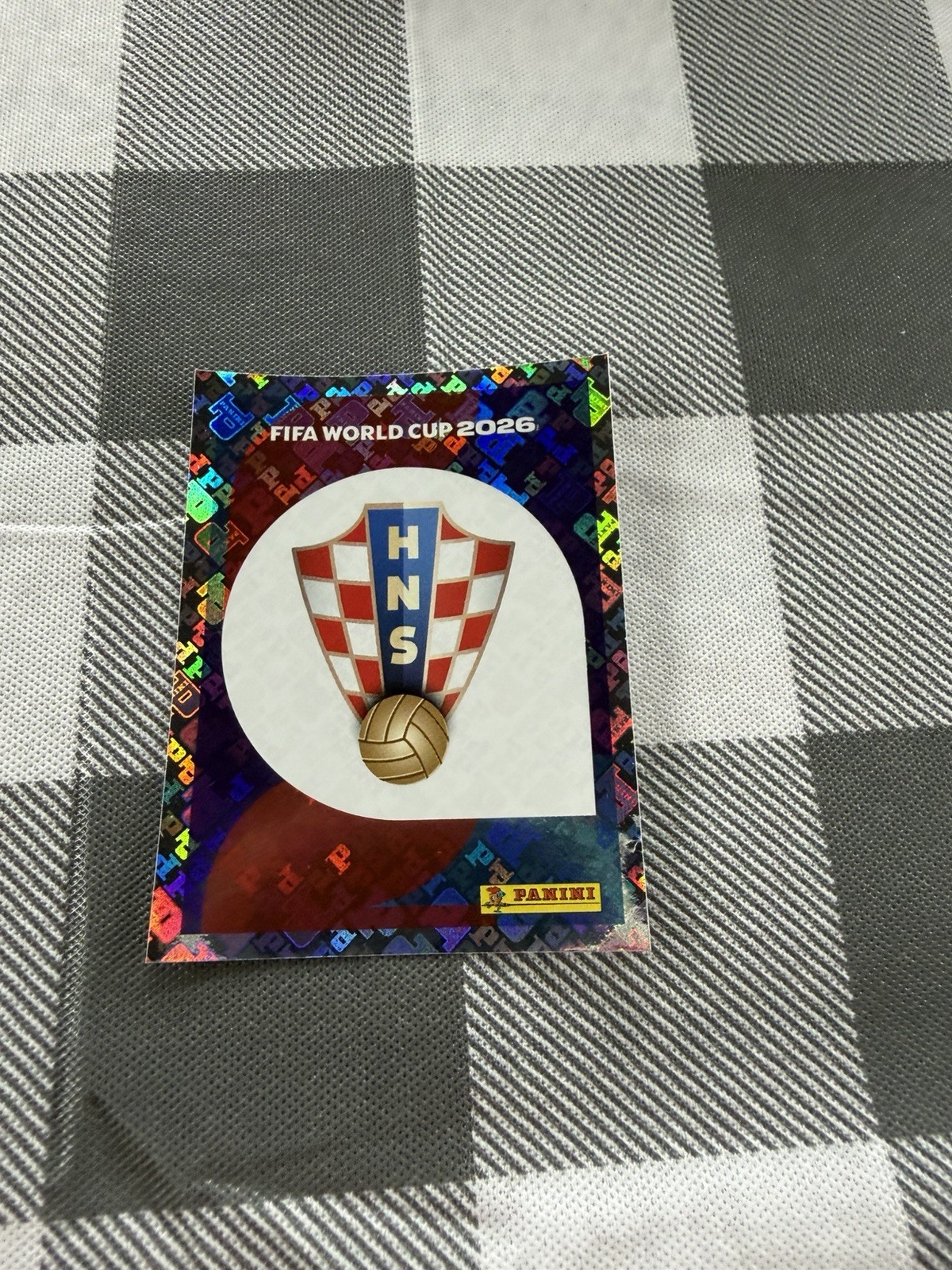 2026 Panini FIFA World Cup Sticker #CRO1 Croatia Team Foil