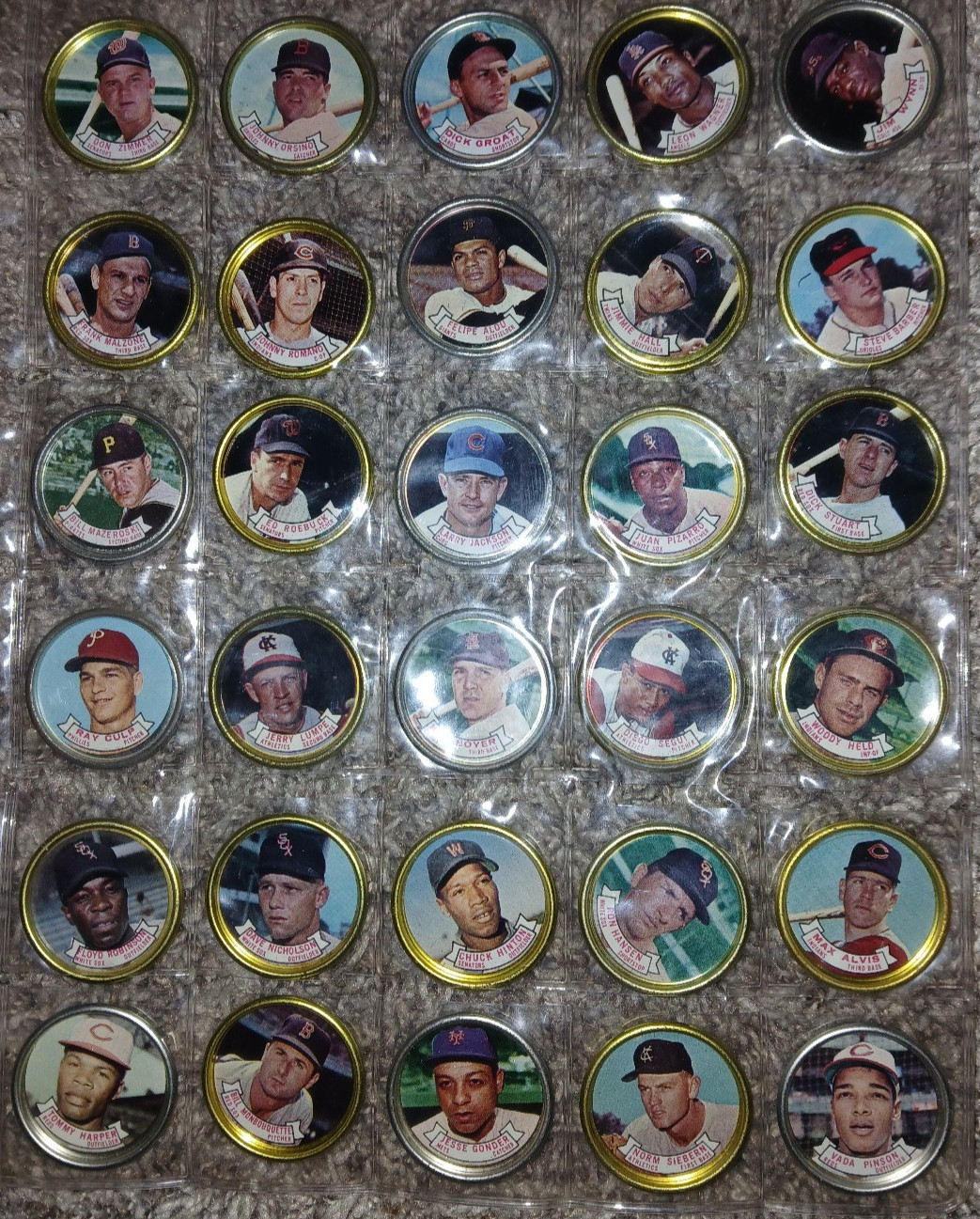 Topps Baseball Card Wax Pack Insert Coins 1964 you pick 90 different