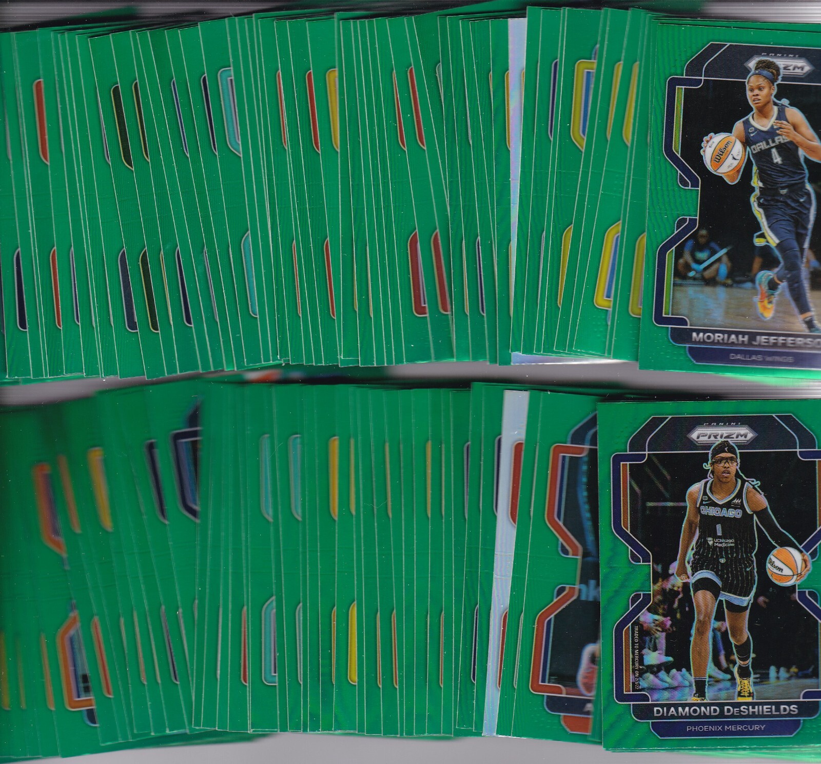 2022 Panini Prizm WNBA Basketball GREEN SILVER PRIZM REFRACTOR YOU PICK-CHOOSE
