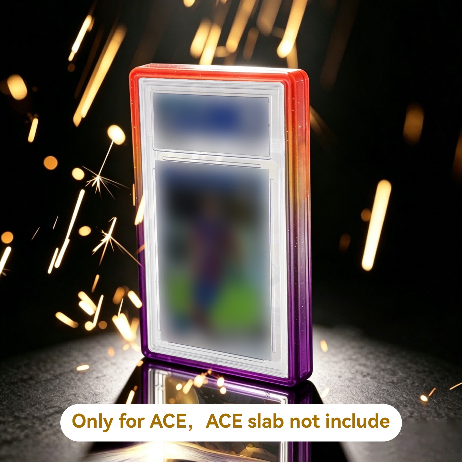 Graded Card Slab Bumper Guard Protector TPU Case w/ Clear Back for ACE Trading