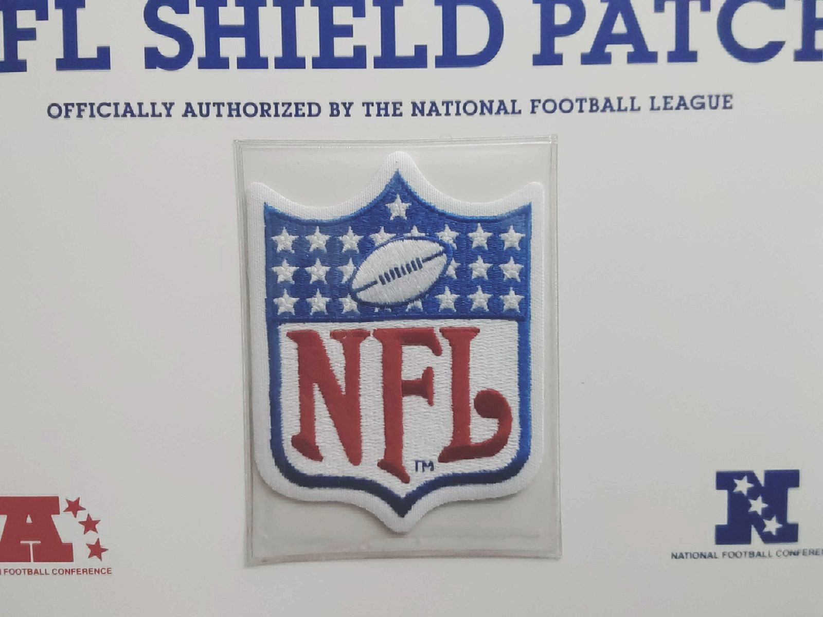 NFL Shield Willabee Ward Football Patch AFC NFC History MINT 3×4 inches Last ONE