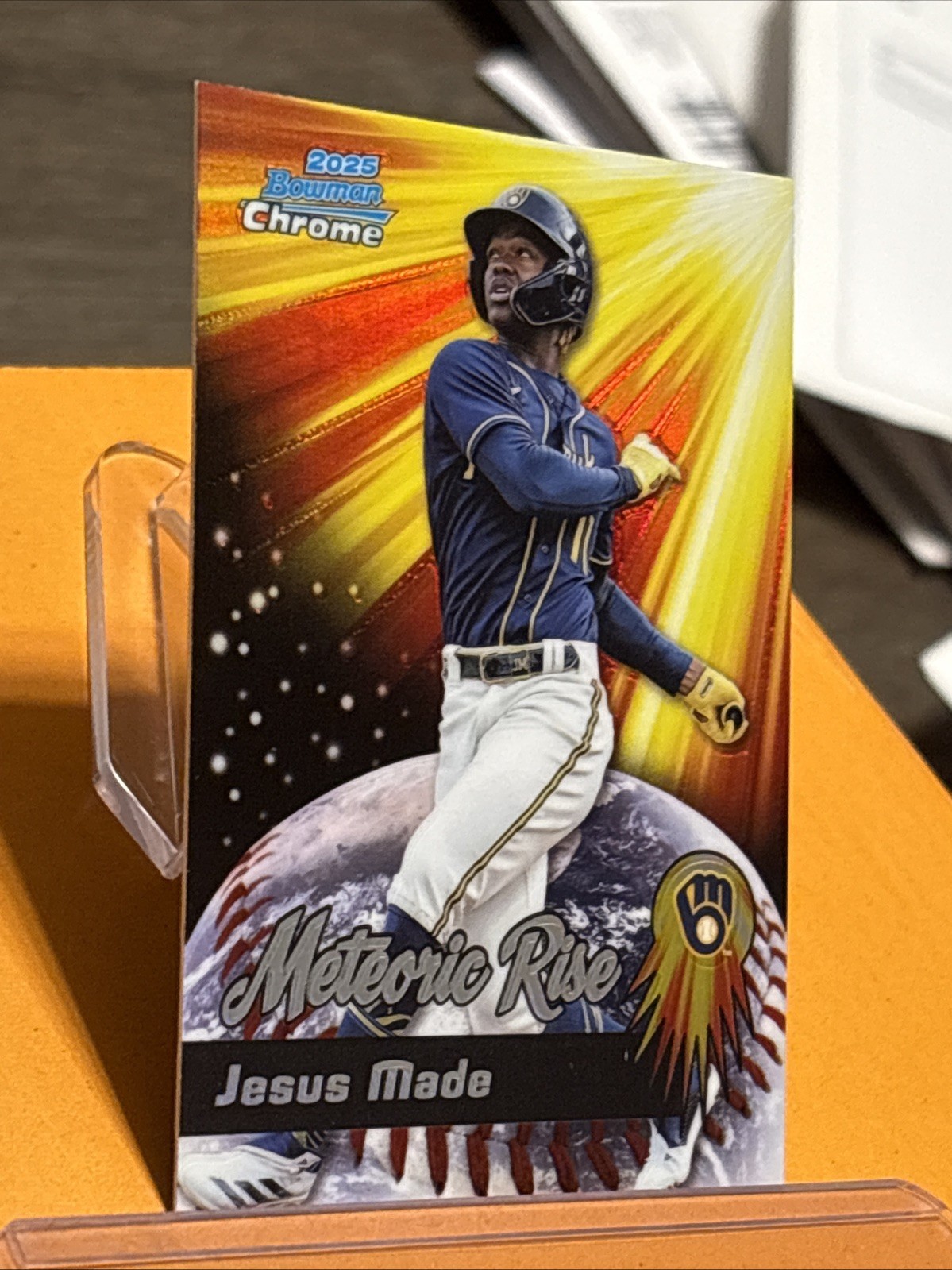 2025 Bowman Chrome – Meteoric Rise – Jesus Made – #MR-3 (RC) Milwaukee Brewers