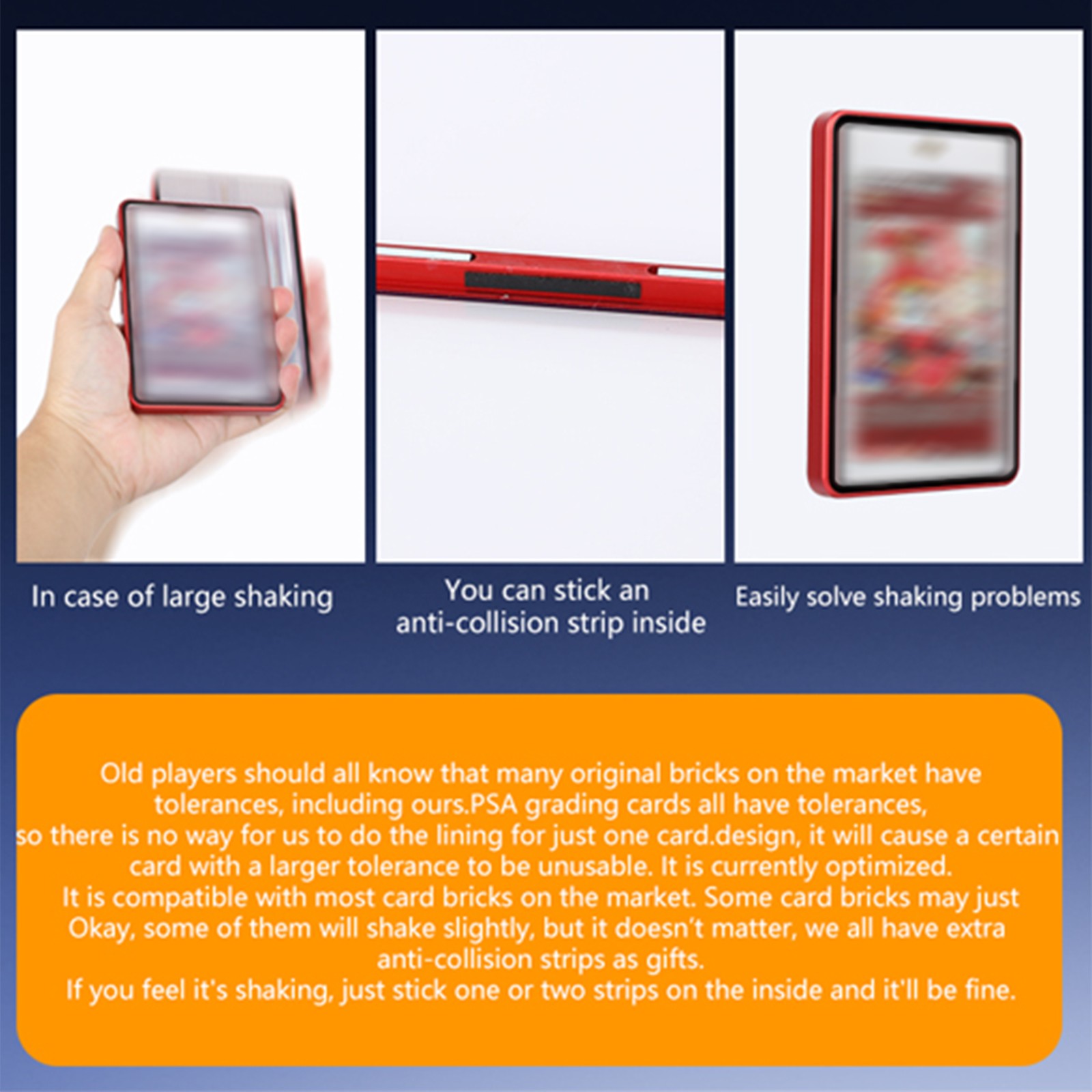 Magnetic Metal Card Slabs Case Protector For 35/130PT Shockproof Aluminum Bumper