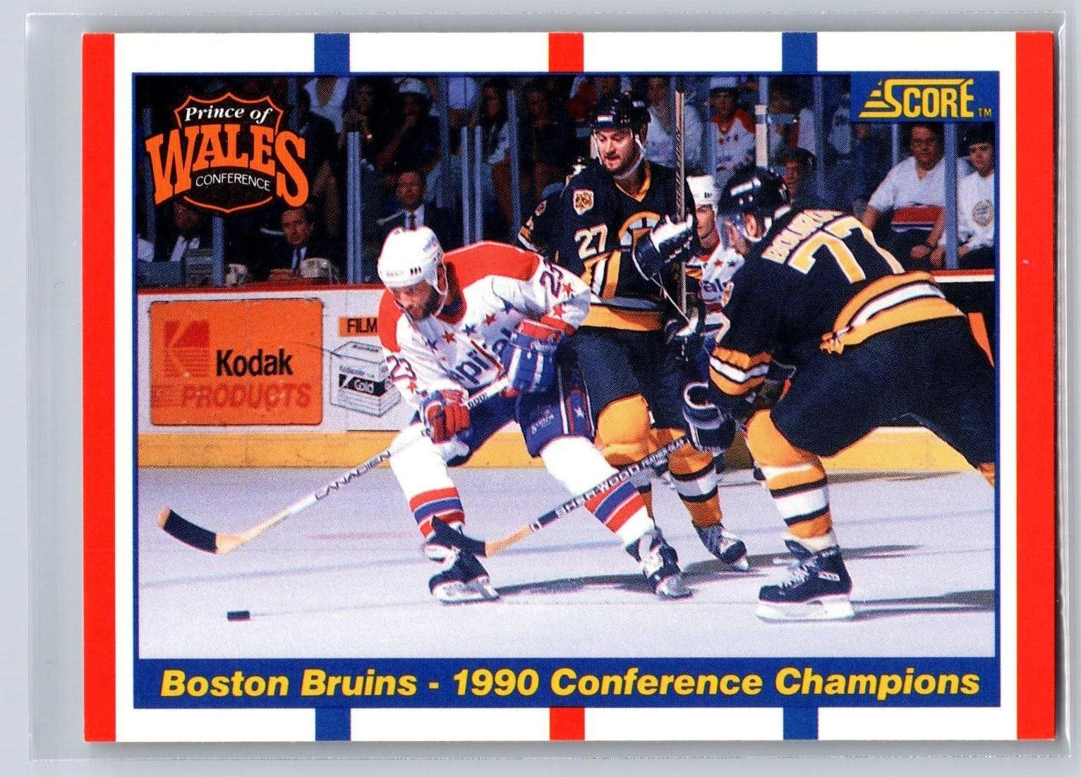 1990-91 Score American #368 Boston Bruins 1990 Conference Champions