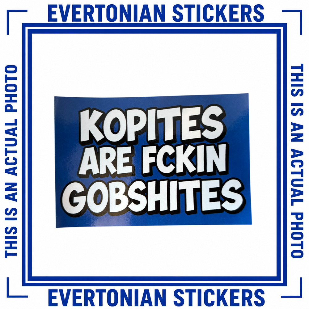 Evertonians Stickers | Mixed Designs | Everton Inspired | Terrace Culture | Blue