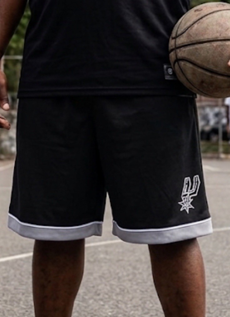 San Antonio Spurs Shorts Mens Sz 3XL Black NBA Basketball Pockets Fanatics NWT