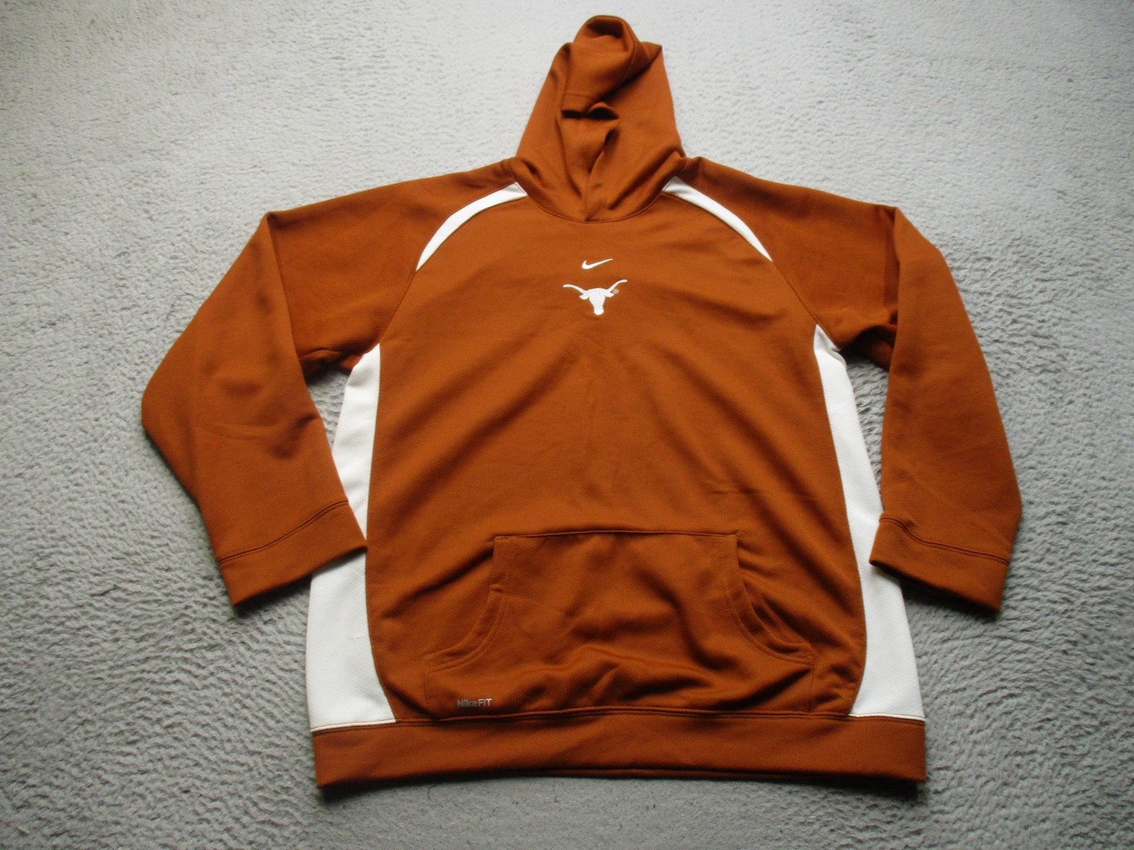 Texas Longhorns Hoodie Sweatshirt Mens XL Burnt Orange NCAA Football Nike