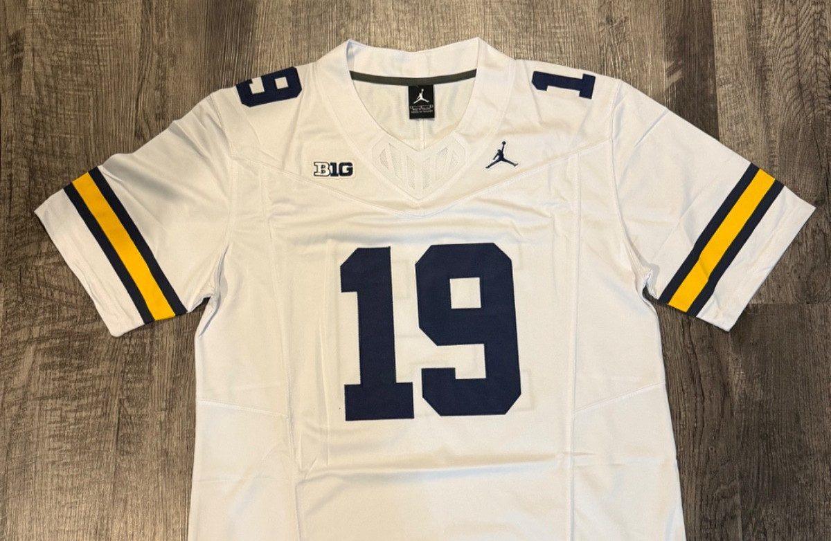 Bryce Underwood Michigan White Jersey Men’s Size S-XXL