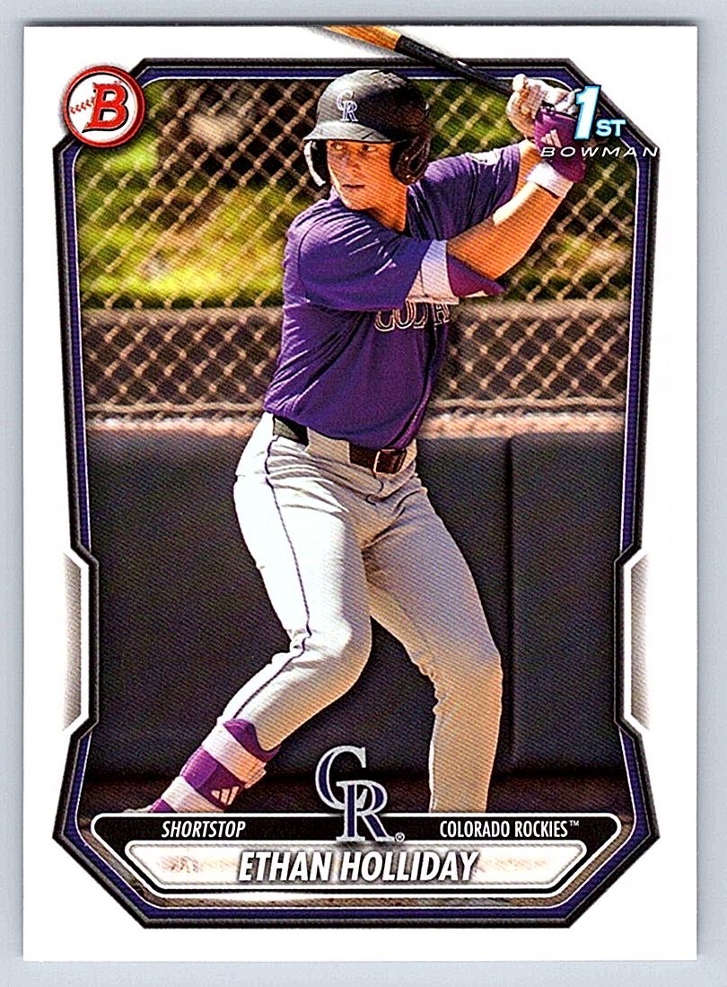 ETHAN HOLLIDAY ROCKIES RC 1st card 2026 BOWMAN PROSPECTS #BP-1