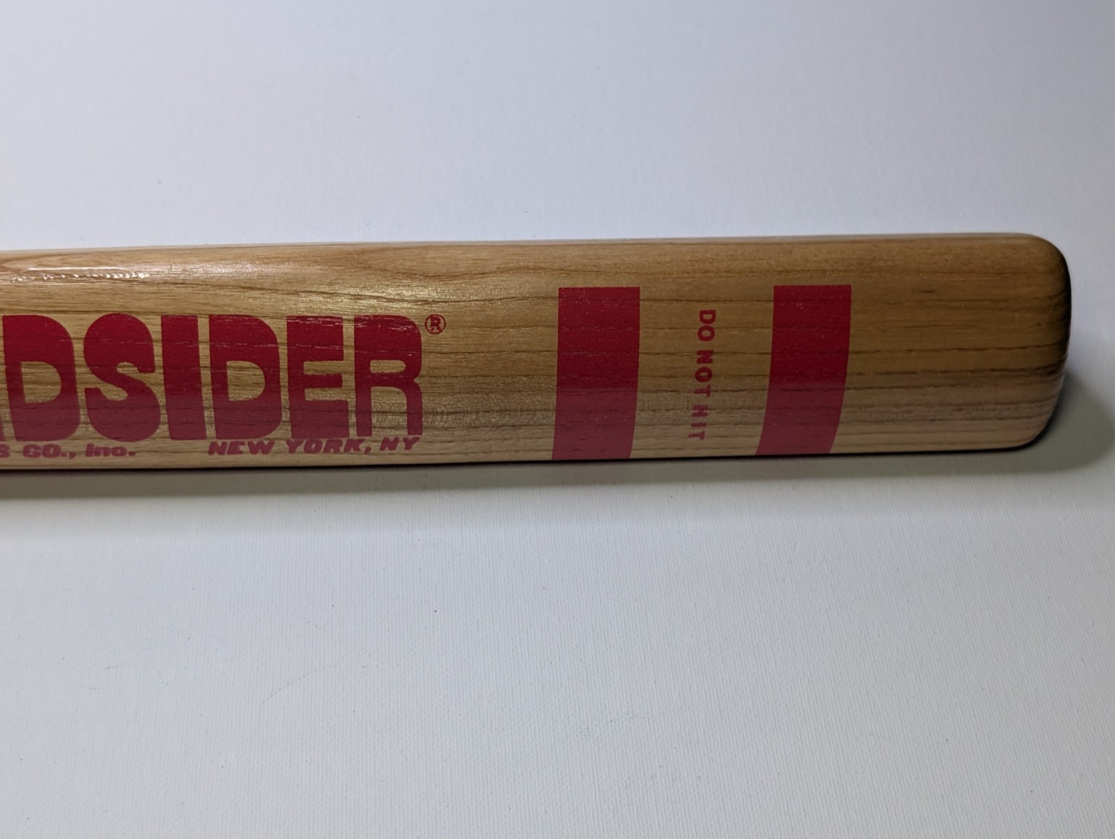Vintage Broadsider Official Softball Bat 34″ Triangular Wood Bat New York RARE