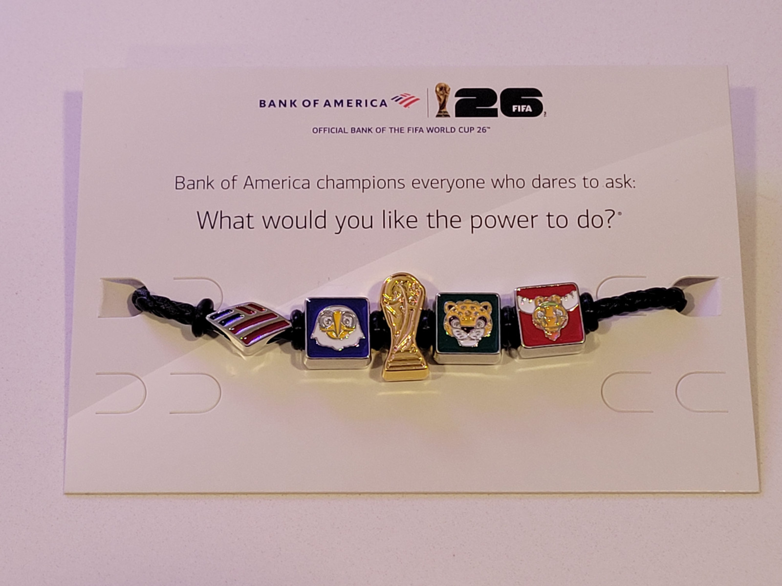 2026 World Cup fifa charm bracelet mascot small