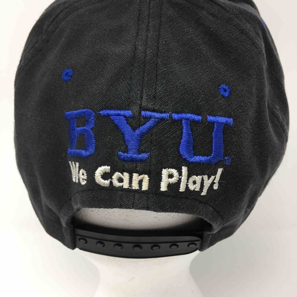 Vintage BYU Cougars Snapback Hat Sample Above The Rim Basketball We Can Play