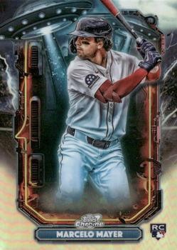 Marcelo Mayer 2025 Topps Chrome Cosmic Extraterrestrial Talent #ET-35 Red Sox