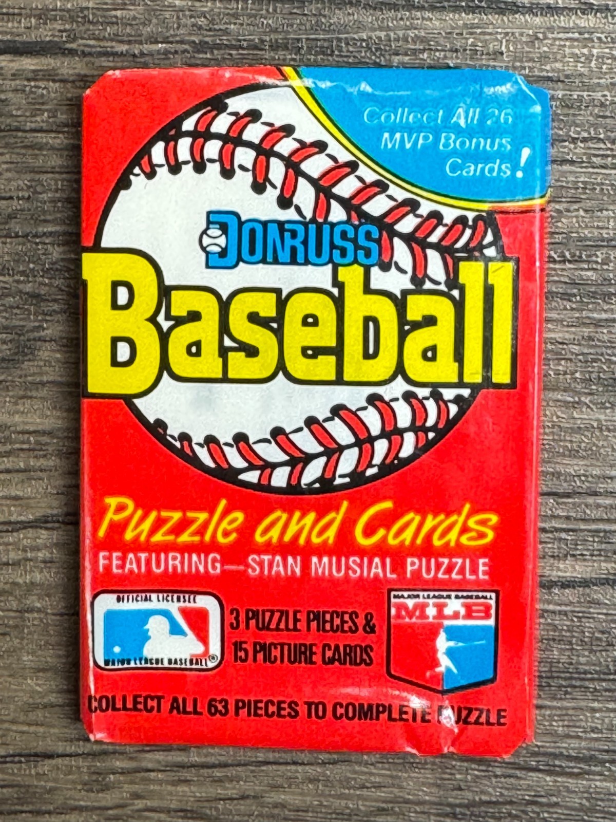 One (1) Pack 1988 Donruss MLB Baseball Cards Sealed Unopened Wax Pack
