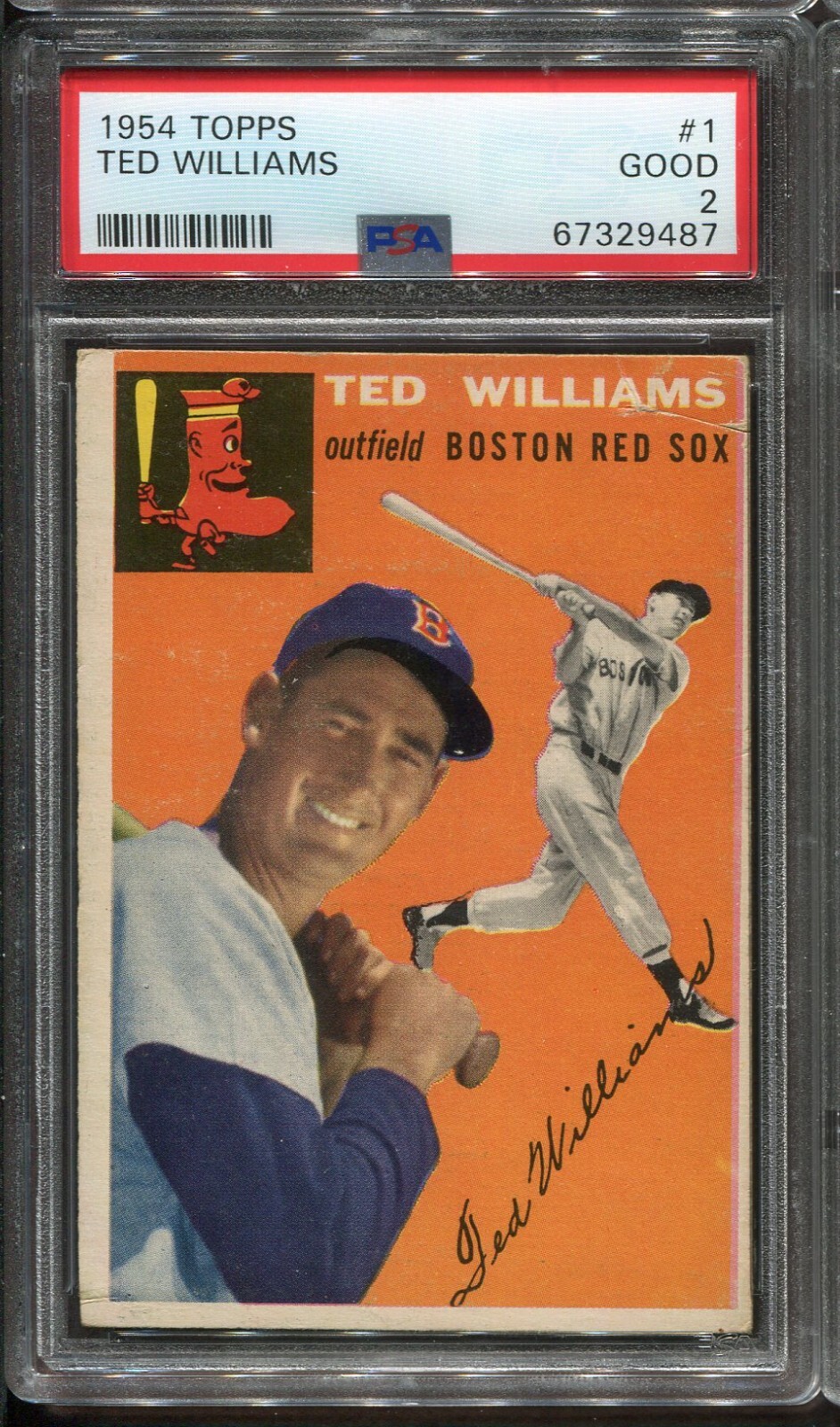 1954 Topps #1 Ted Williams PSA 2 HOF Boston Red Sox