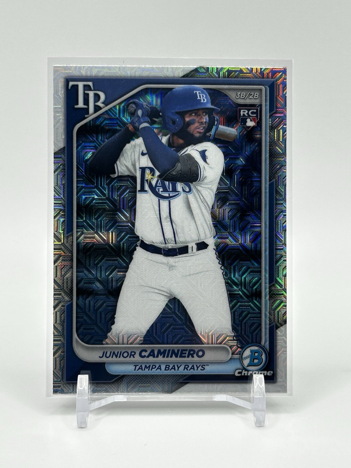 2024 Bowman – Junior Caminero #20 Chrome Mojo Refractor (RC)