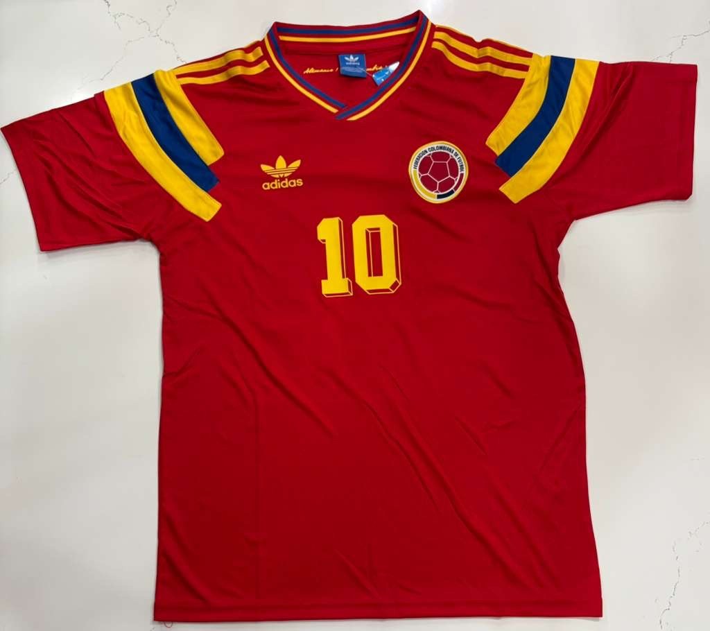 Valderrama Retro Colombia World Cup Jersey