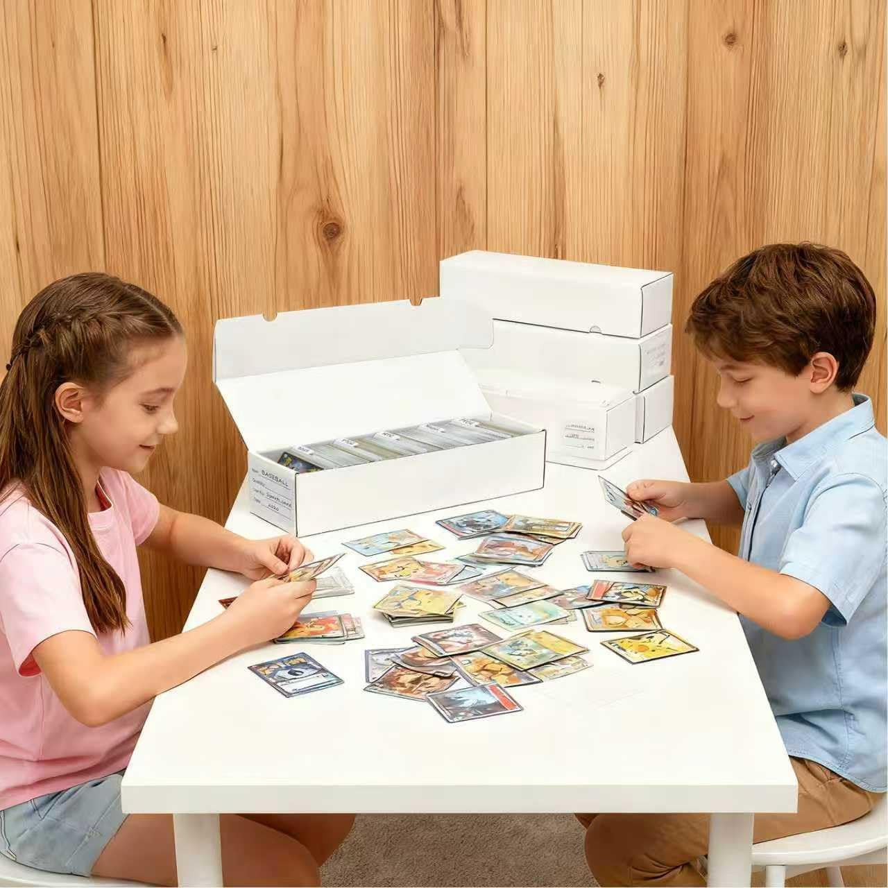 QINGUANG Trading Card Storage Box | 3 Pack • 1100 Count MTG Card Storage Box | w