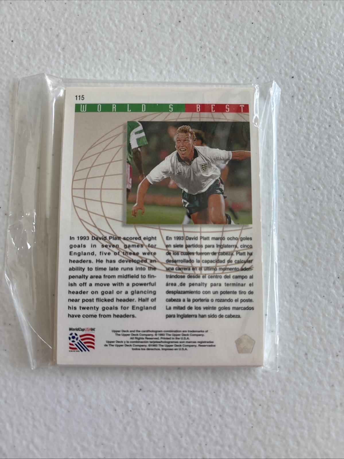 1993 Upper Deck World Cup 94 Preview English/Spanish – World’s Best 101-115 FIFA