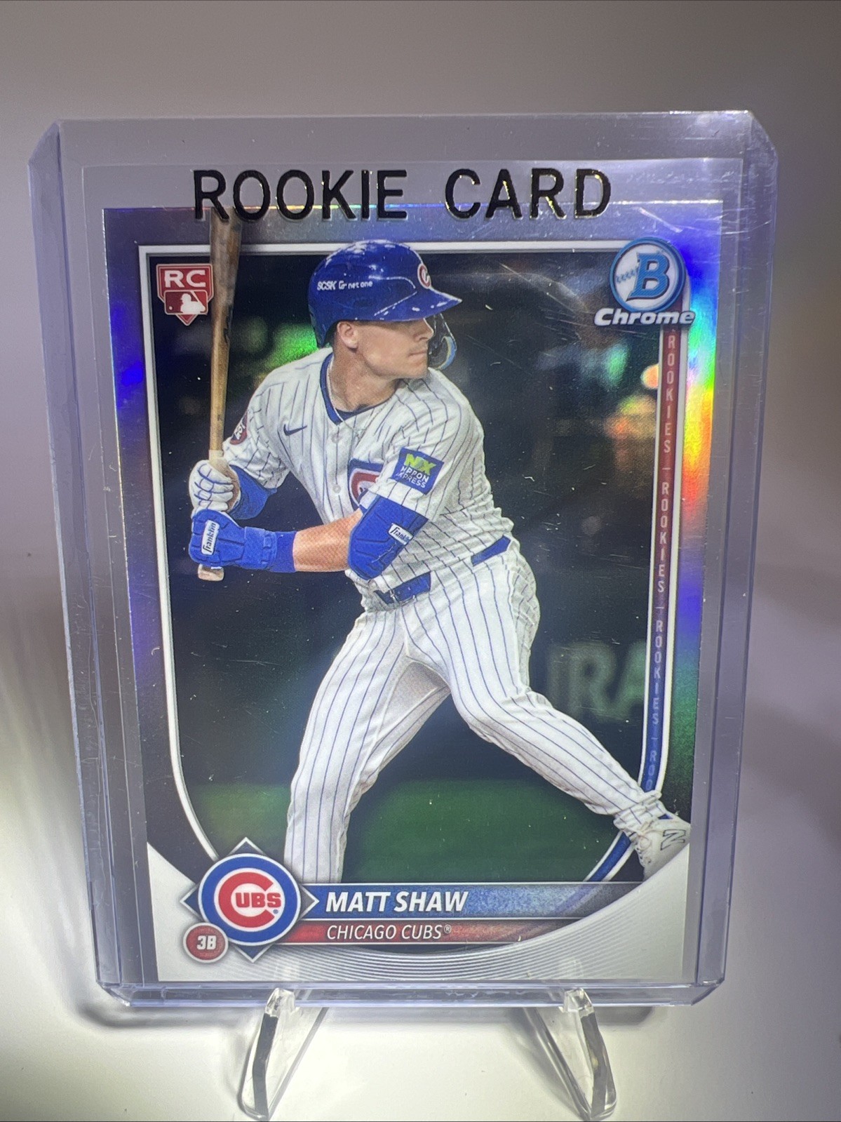 Matt Shaw 2025 Bowman Chrome Red Rookie Redemption #46 Chicago Cubs Rookie RC
