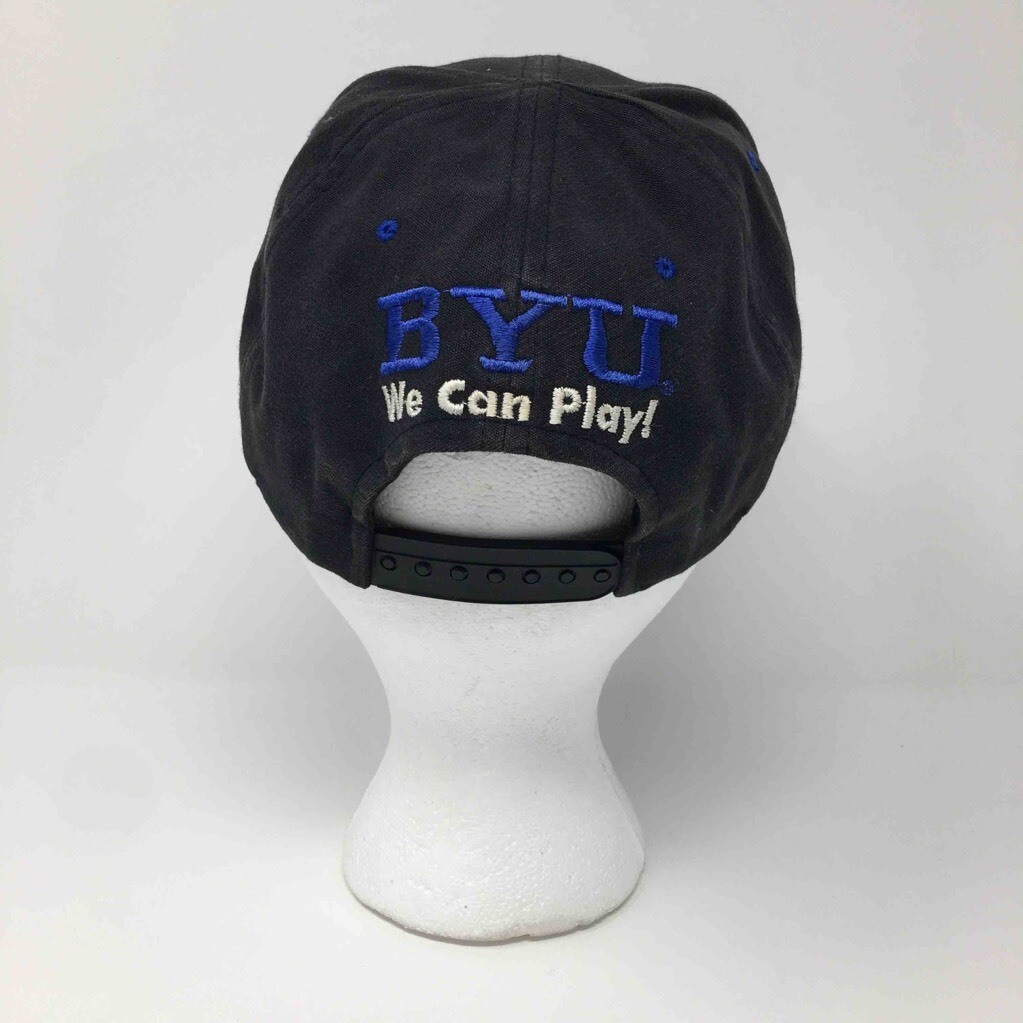 Vintage BYU Cougars Snapback Hat Sample Above The Rim Basketball We Can Play