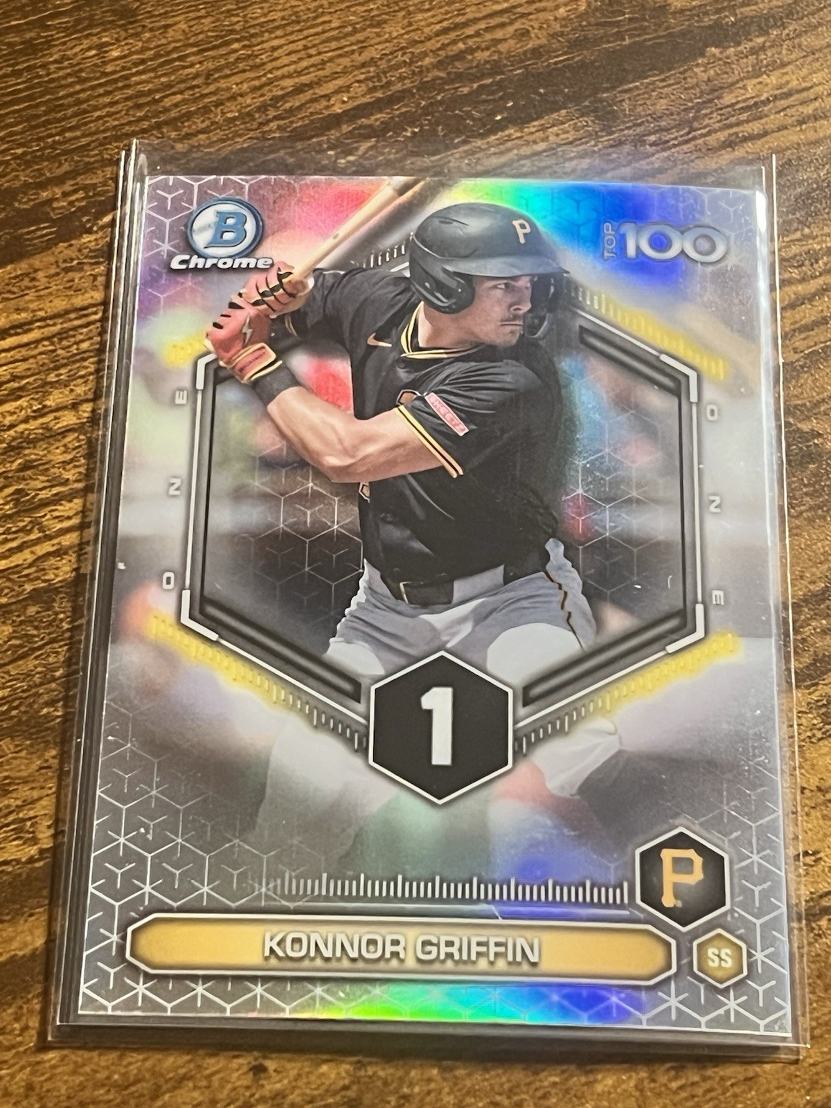KONNOR GRIFFIN 2026 BOWMAN CHROME SCOUTS TOP 100 #BTP-1 BASEBALL PIRATES