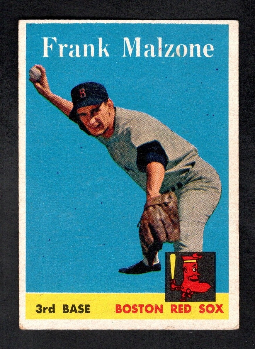 1958 Topps Baseball Card #260 Frank Malzone Boston Red Sox EX