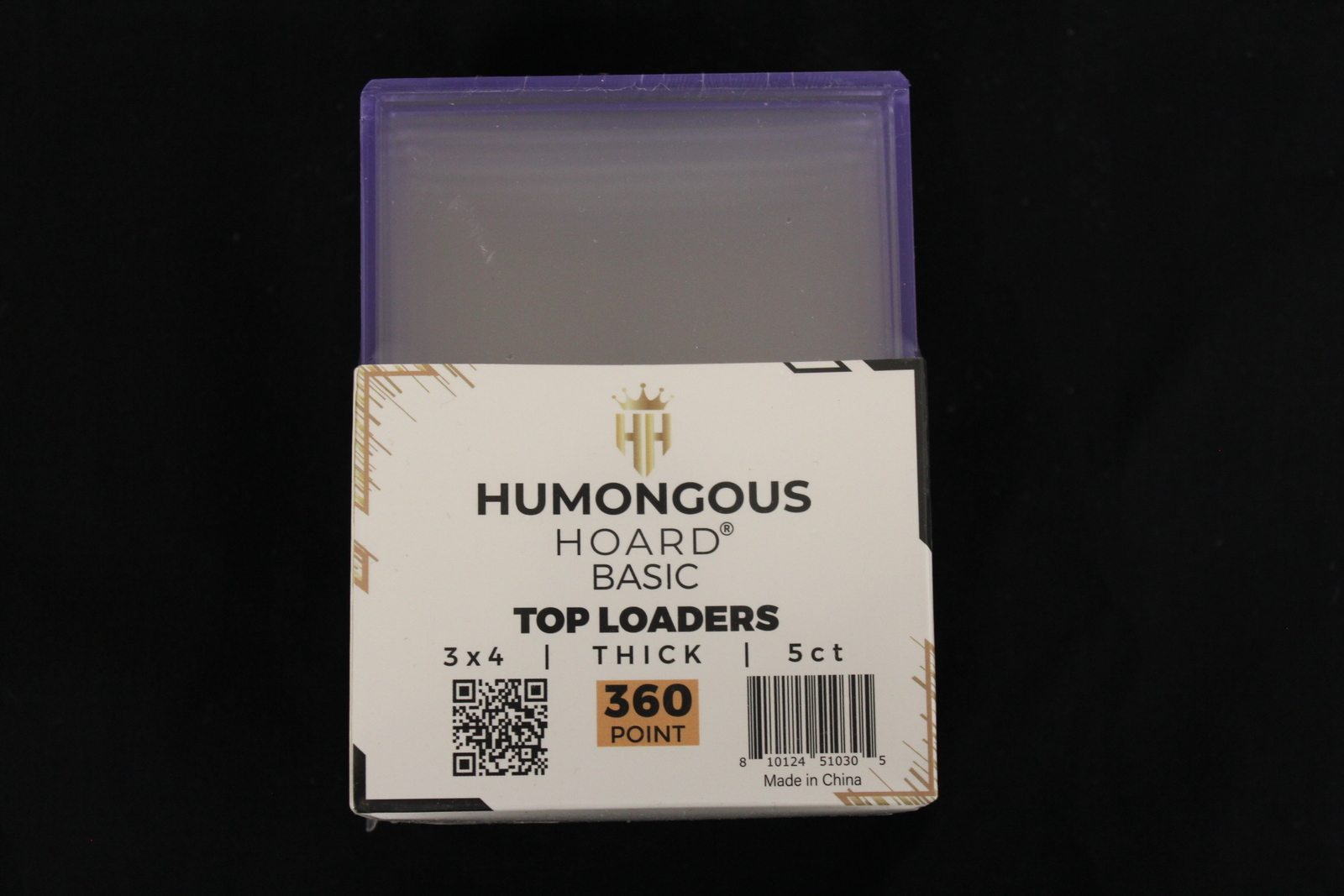 (5) Humongous Hoard 3″ x 4″ Basic 360Pt Thick Top Loaders Pack