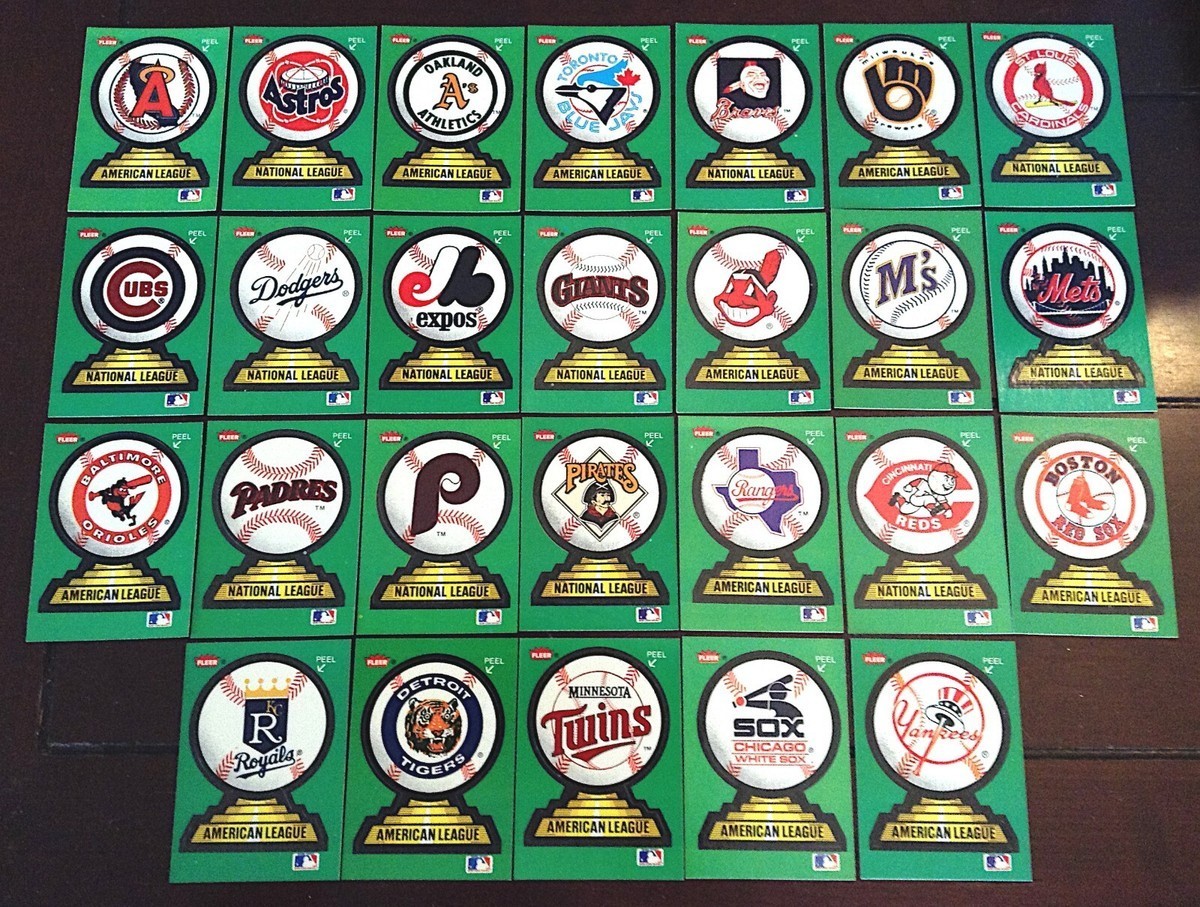 1988 Fleer – Team Stickers Inserts **PICK YOUR TEAM**