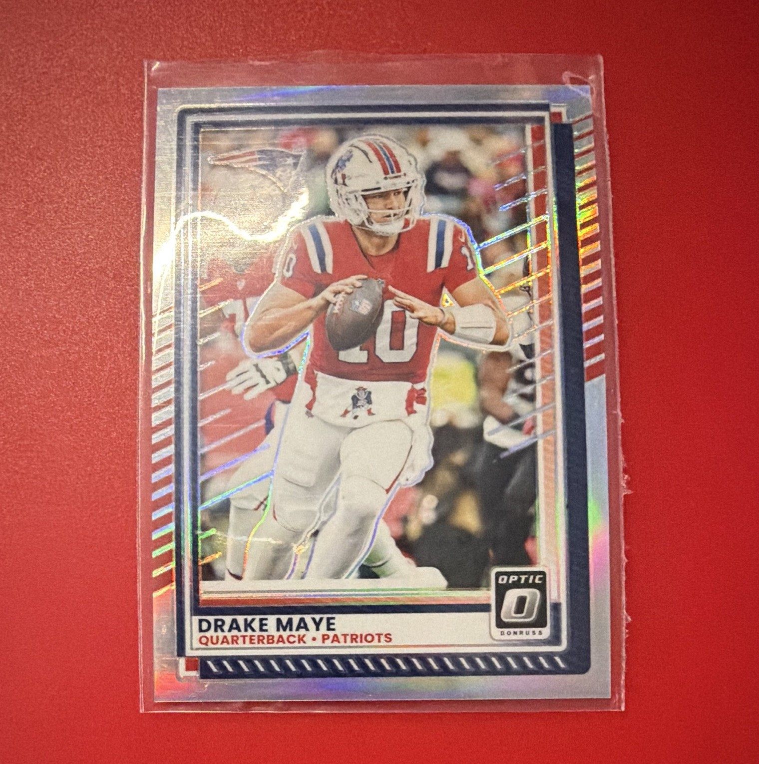 Panini Donruss Optic 2025 Drake Maye Holo Prizm #47 Patriots NFL Card