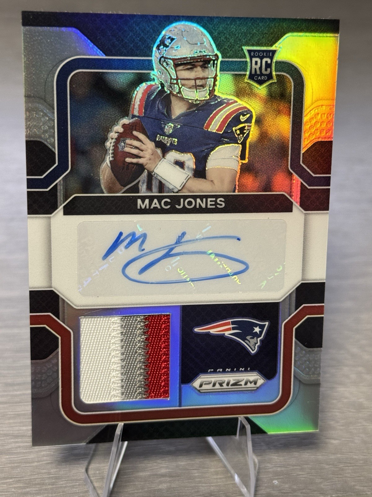 🔥🏈MAC JONES 2021 Panini Prizm Silver SICK 3-COLOR RPA Signed Auto RC /99!🏈🔥