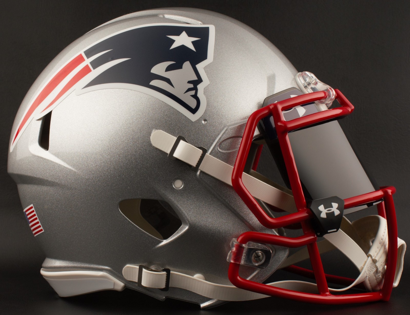 NEW ENGLAND PATRIOTS NFL Football Helmet with BLACK-TINT Visor / Eye Shield