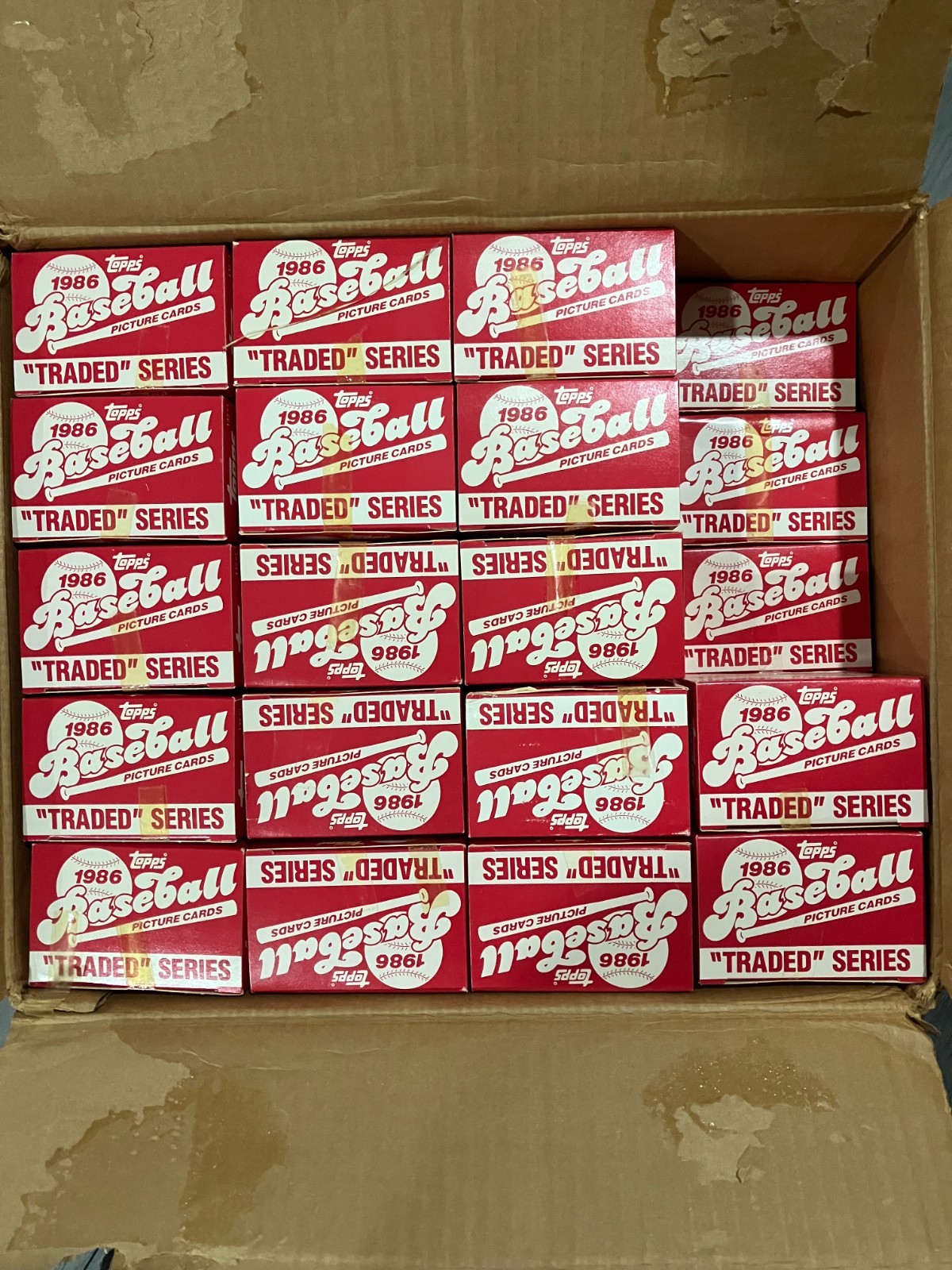 1986 TOPPS TRADED Baseball UNOPENED Factory Set From just opened case +Hologram