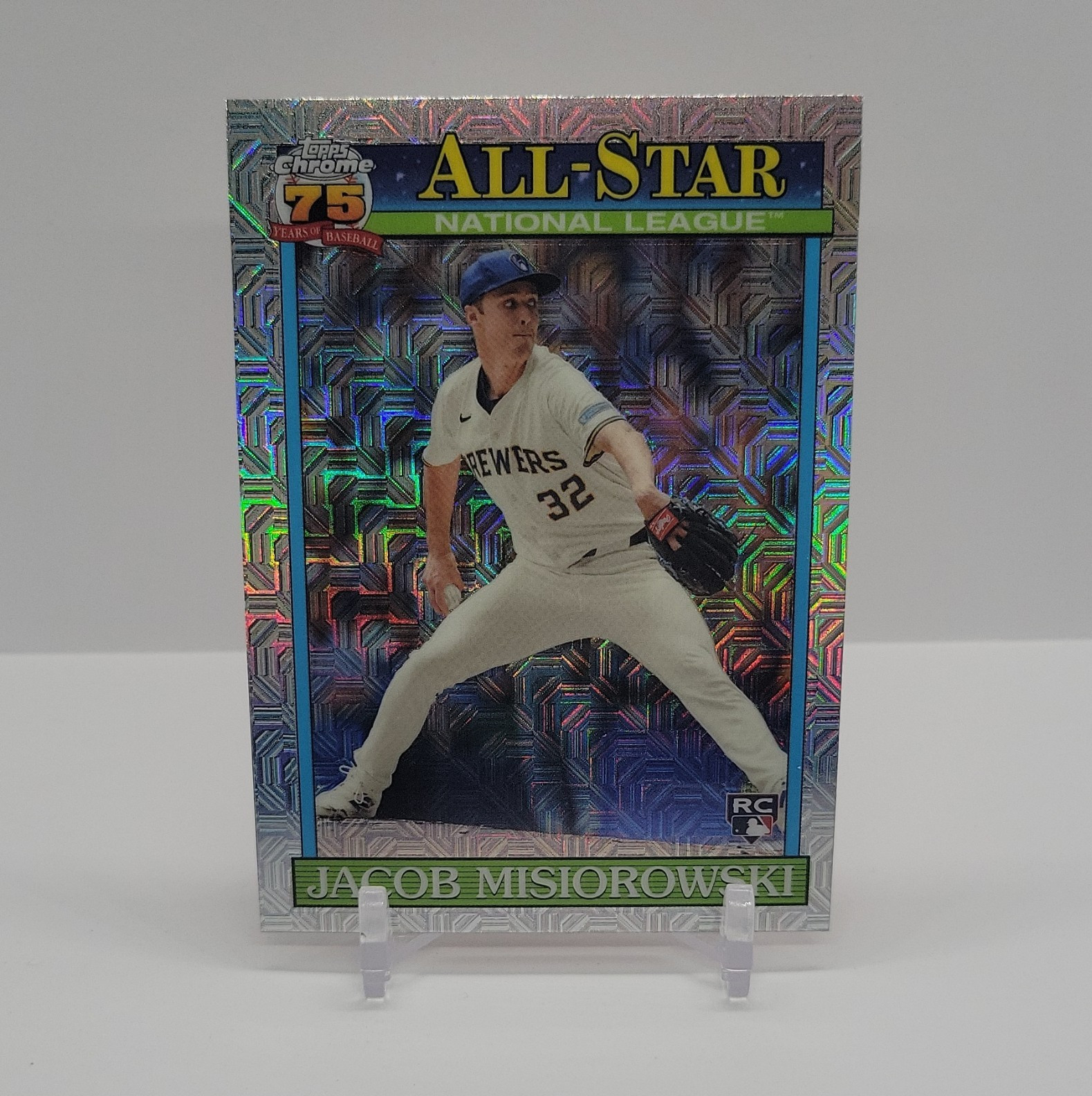 2026 Topps Chrome Jacob Misiorowski Brewers Silver Pack Mojo RC AS #91ASC-49