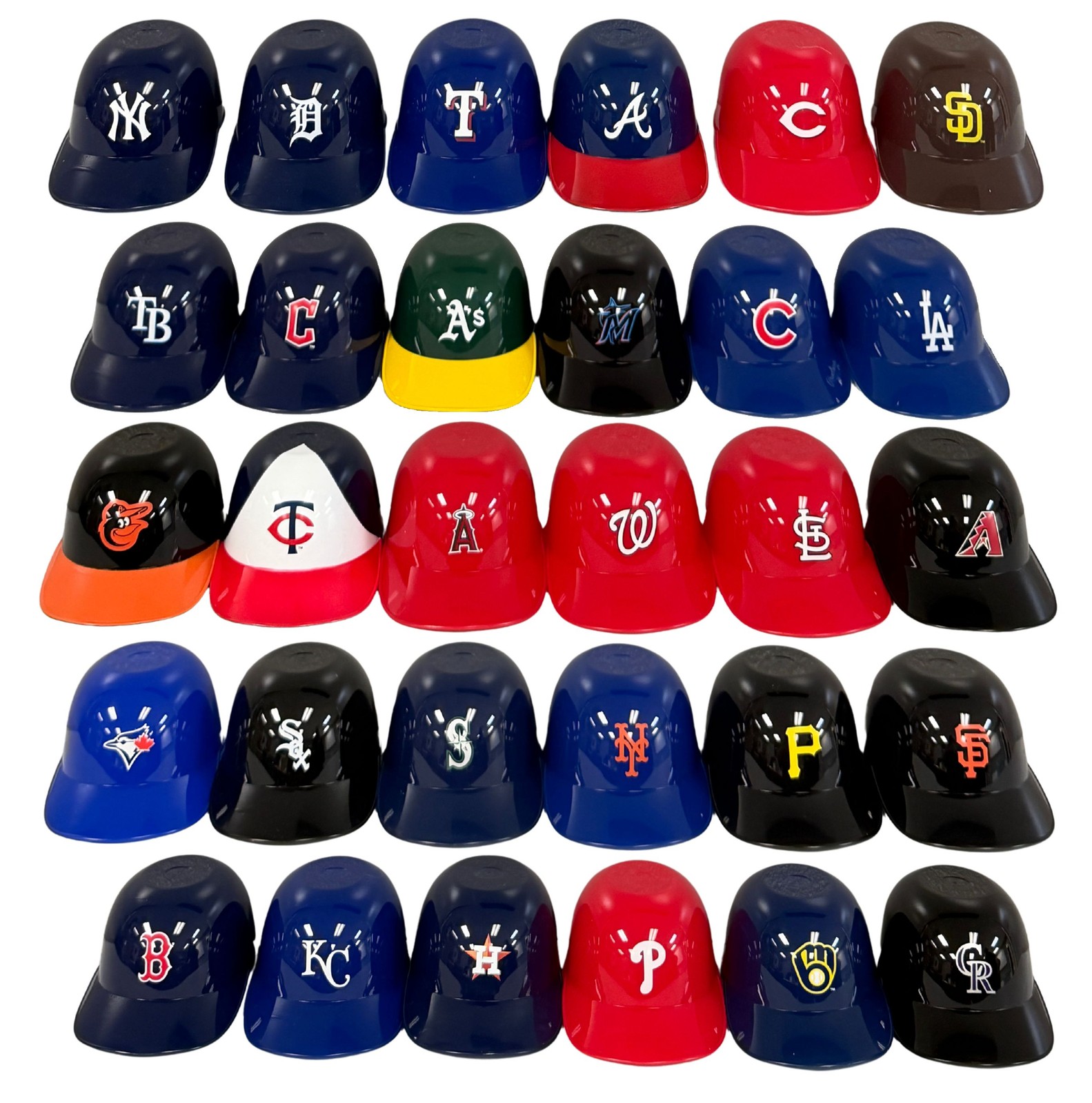 All Official MLB Teams 8oz Mini Baseball Helmet Ice Cream Snack Bowls – 30 Pack