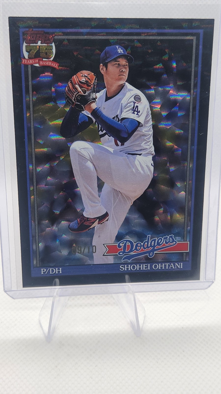 🔥 2026 Topps Series 1 Shohei Ohtani Black Foil 9/10 Dodgers SSP #T91-100 🔥