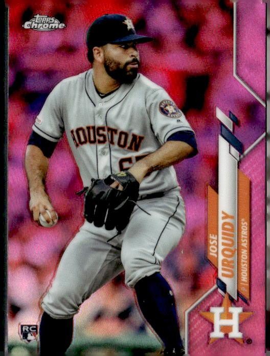 2020 Topps Chrome #142 Jose Urquidy Pink Refractor