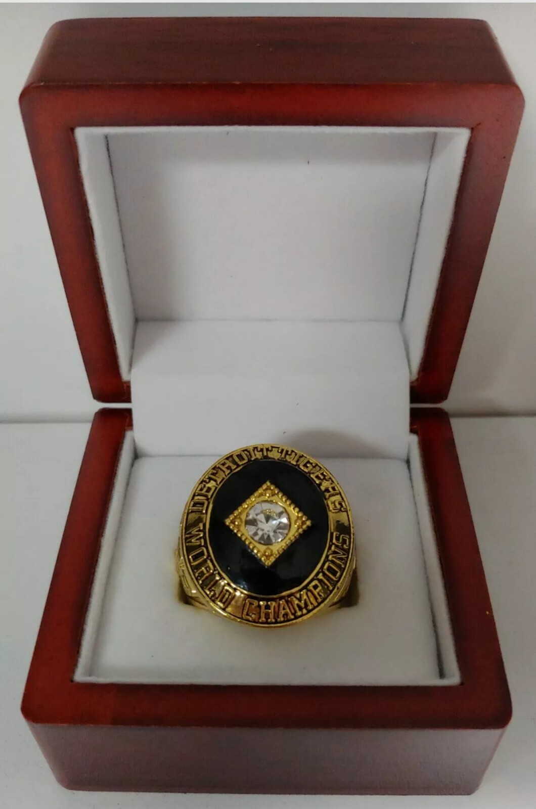 Albert Kaline – 1968 Detroit Tigers World Series Ring With Wooden Display Box