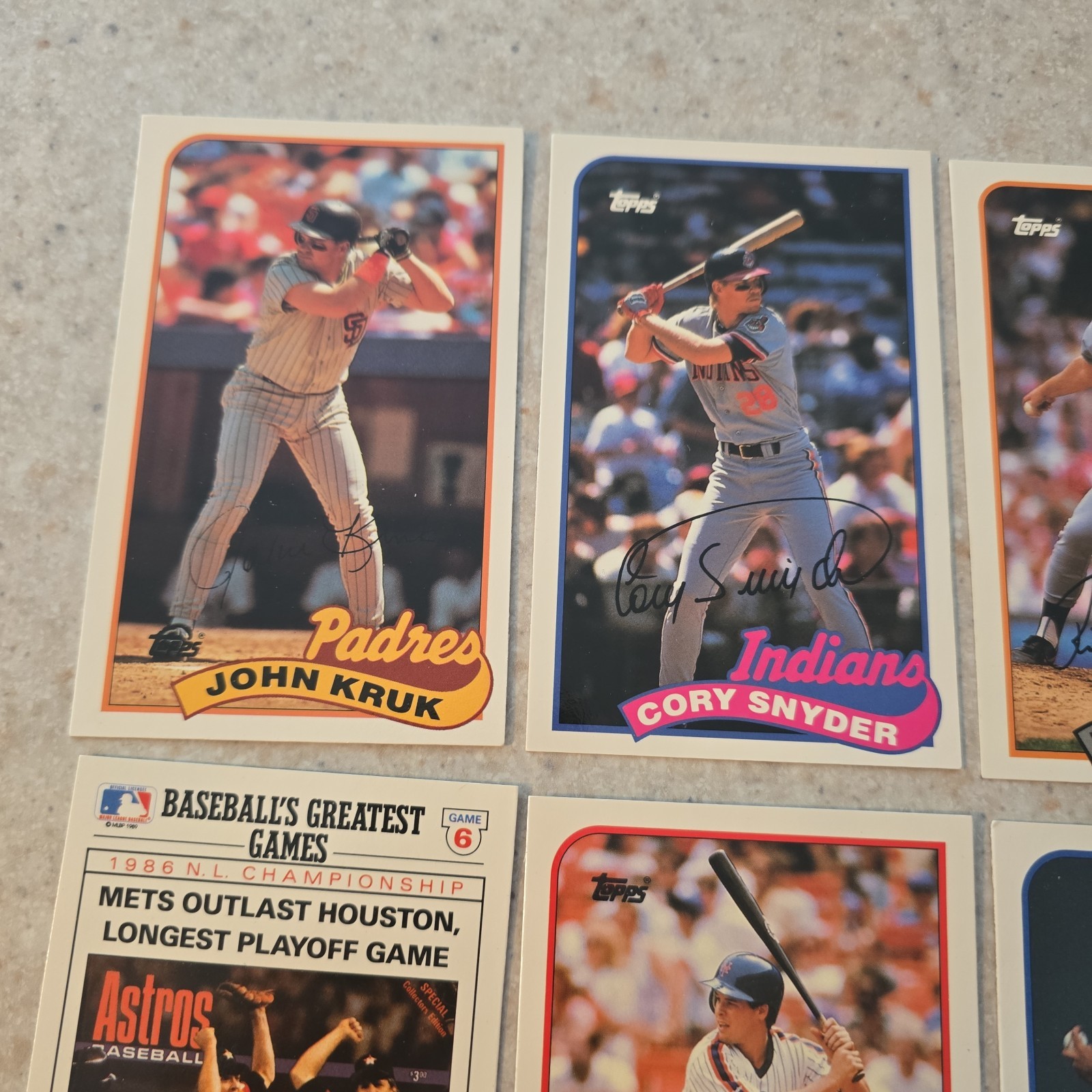 1989 Topps Talking Baseball Disk Singles Your Choice
