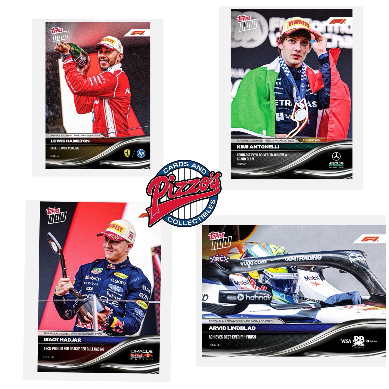4-Card Bundle Monaco GP F1 2026 Formula 1 Topps NOW Cards 33-36 Presale