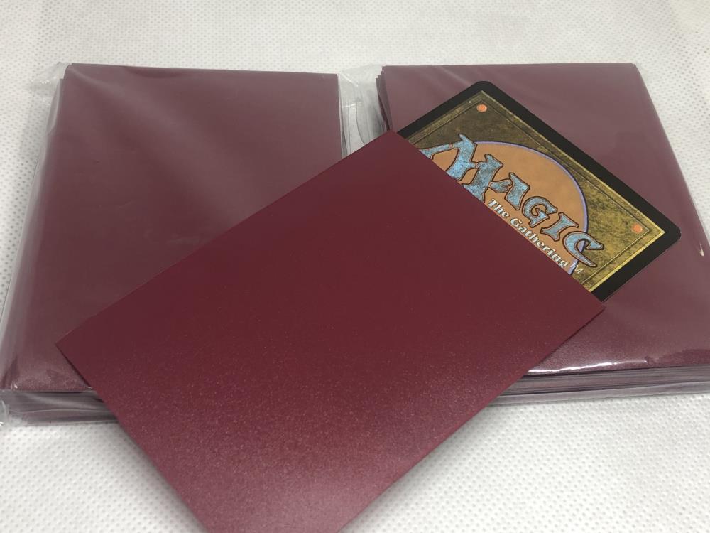 Lenayuyu 600pcs Winered Deck Protector Standard MTG Card Sleeves 66x91mm Matte