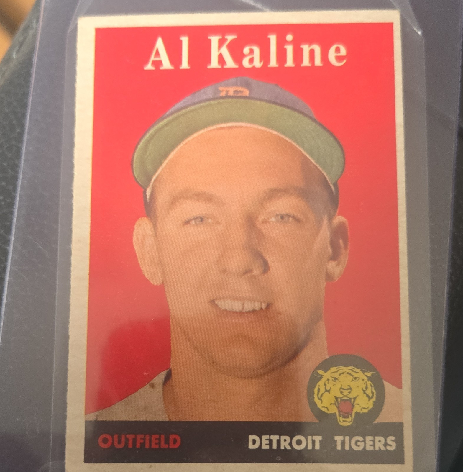 Topps 1958 Al Kaline #70 Detroit Tigers Player Name in White Baseball Card