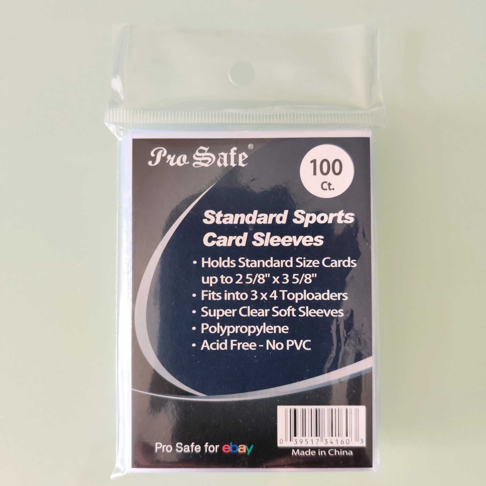Pro Safe Penny Card Sleeves Pack of 100 Trading TCG Sports Soft Clear Sleeve