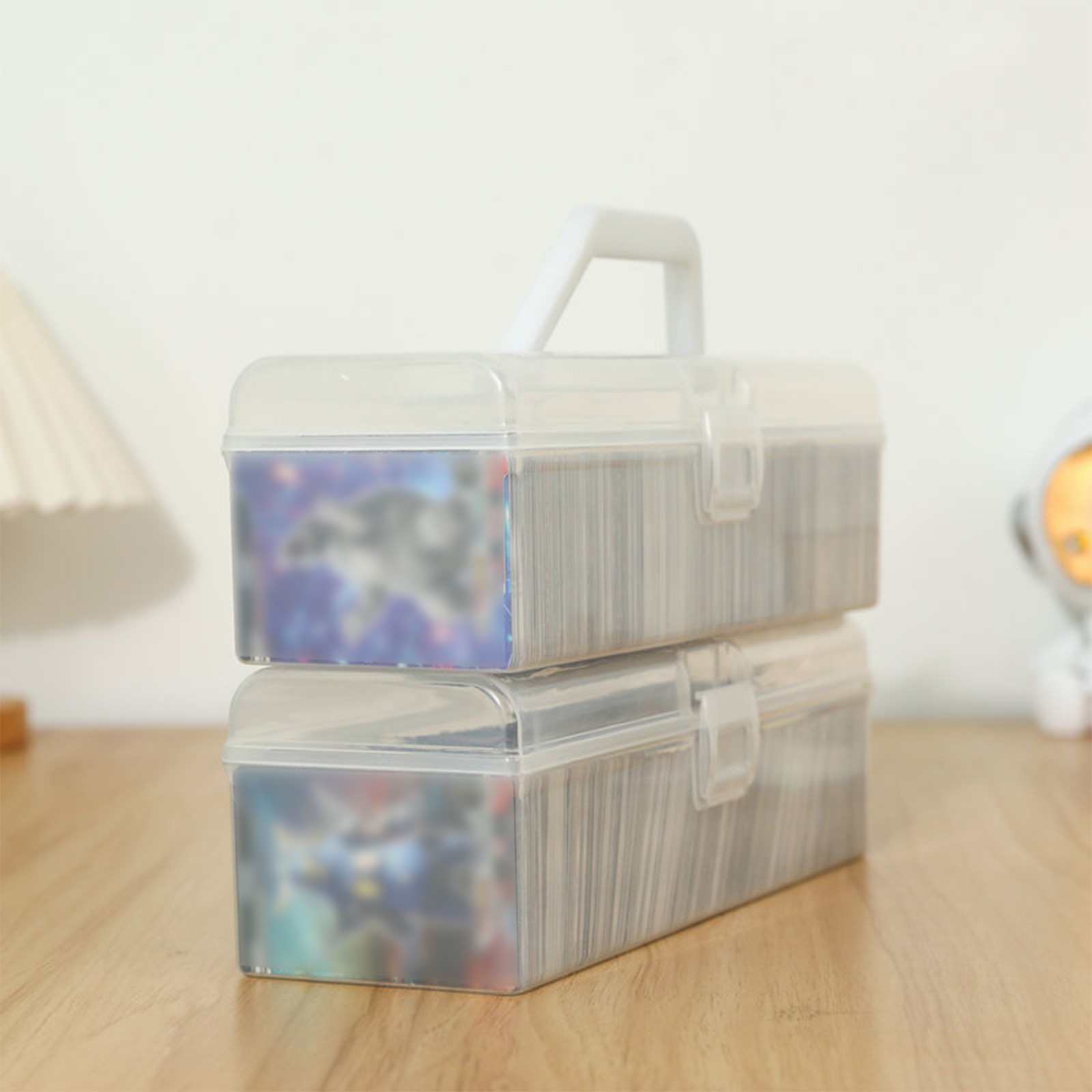 Trading Card Storage Box PVC Baseball Card Storage Holds 900+ Loose Cards